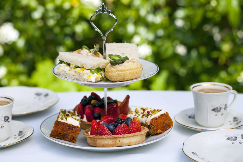 AfternoonteaoutsidehotelLakeDistrict The Samling Luxury Country