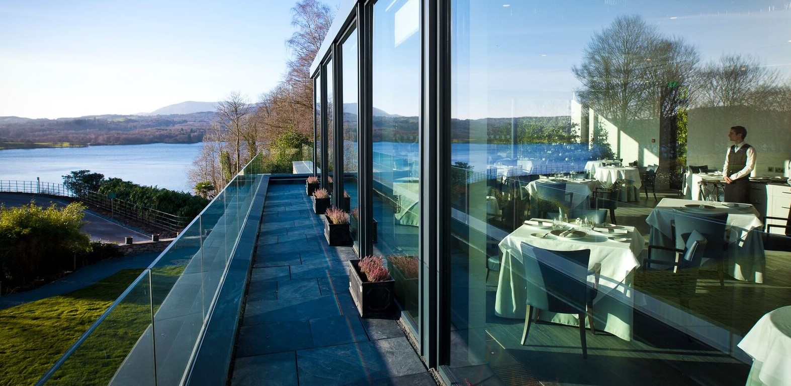The samling, lake view restaurant. The Samling Luxury Country Hotel